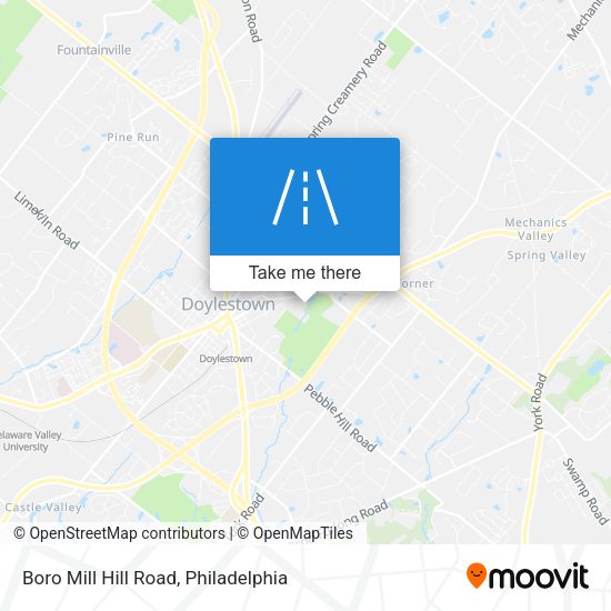 Boro Mill Hill Road map