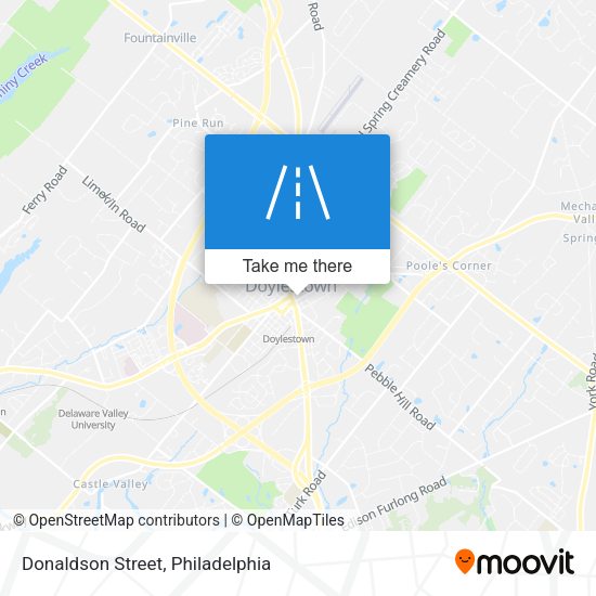 Mapa de Donaldson Street