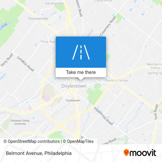 Belmont Avenue map