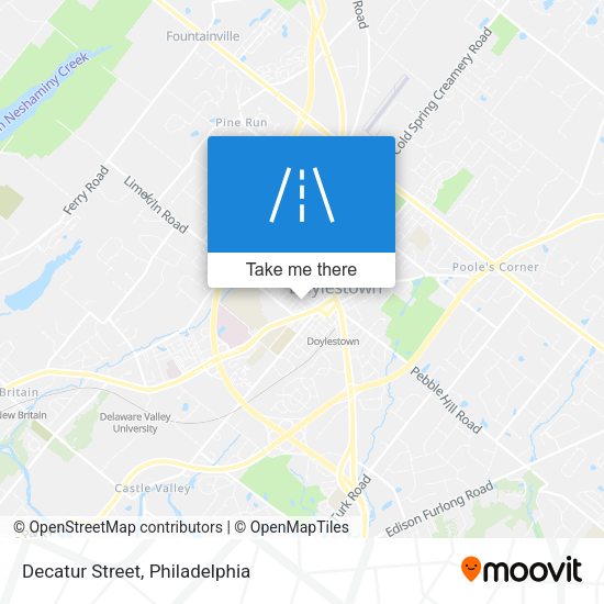 Decatur Street map