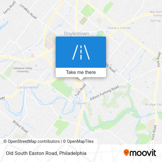 Old South Easton Road map