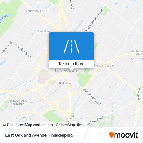 East Oakland Avenue map