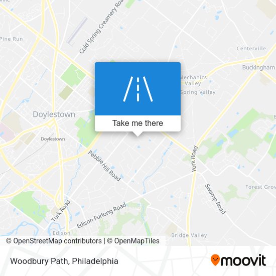 Woodbury Path map