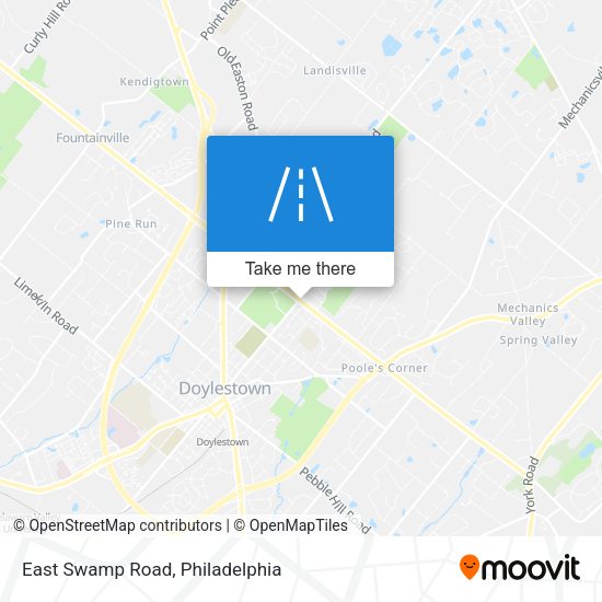 East Swamp Road map