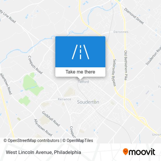 West Lincoln Avenue map