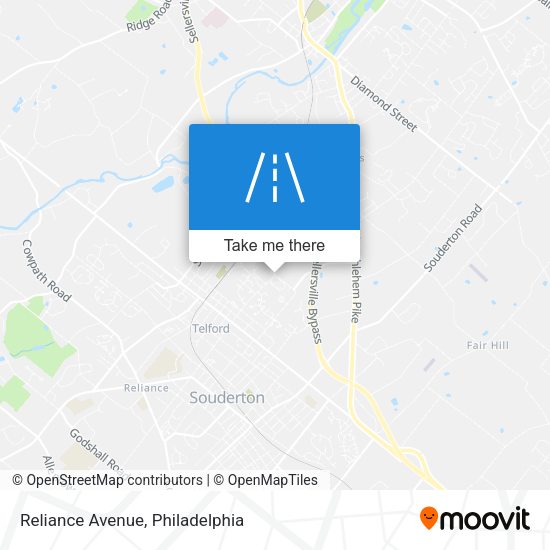 Reliance Avenue map