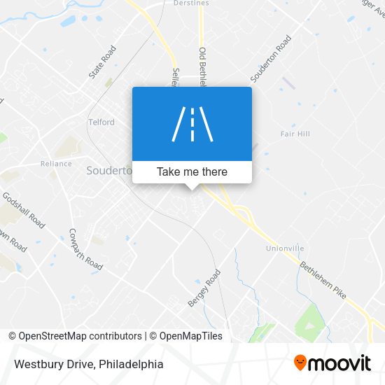 Westbury Drive map