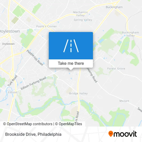 Brookside Drive map