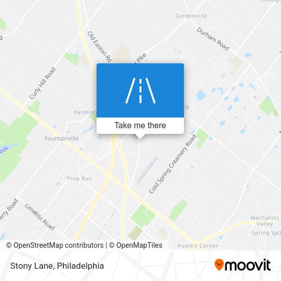 Stony Lane map