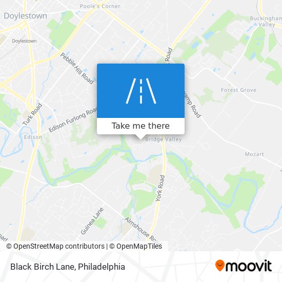 Black Birch Lane map
