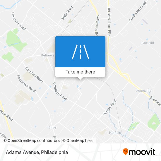 Adams Avenue map