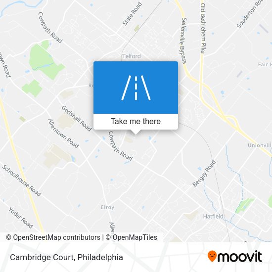 Mapa de Cambridge Court