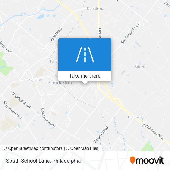 South School Lane map