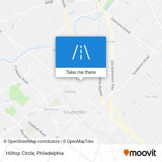 Mapa de Hilltop Circle