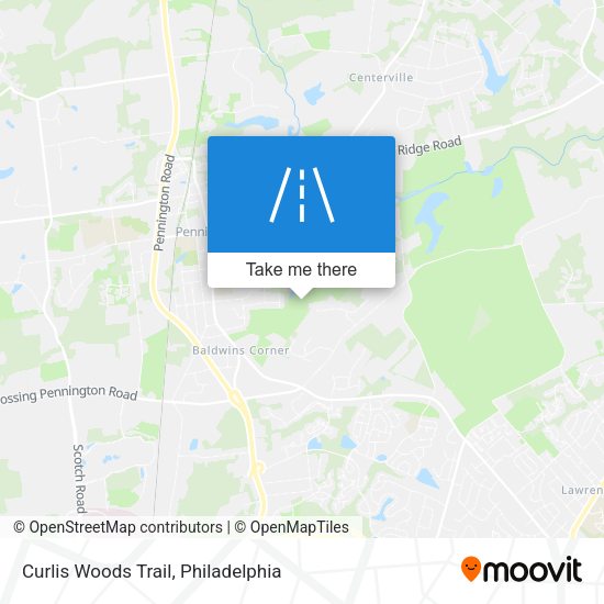 Curlis Woods Trail map