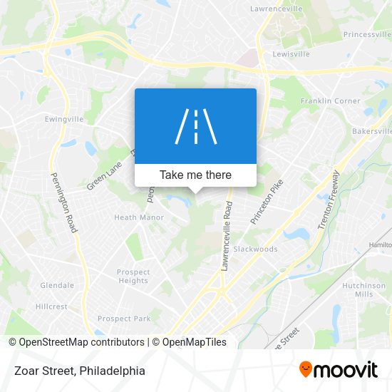 Mapa de Zoar Street