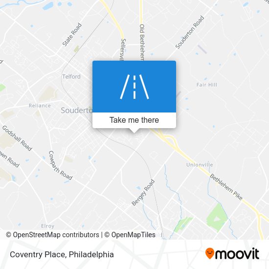 Mapa de Coventry Place