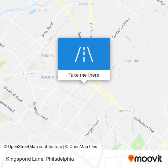 Kingspond Lane map