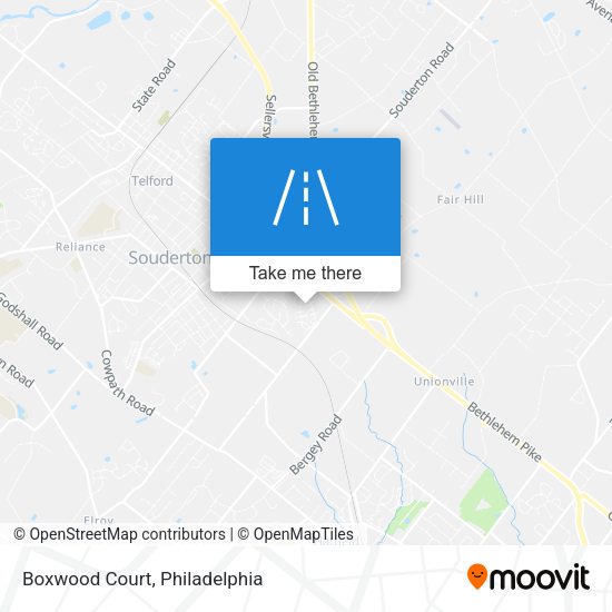 Mapa de Boxwood Court