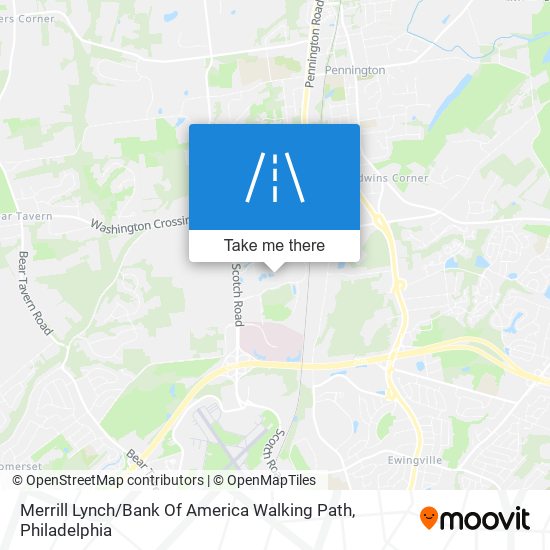 Merrill Lynch / Bank Of America Walking Path map