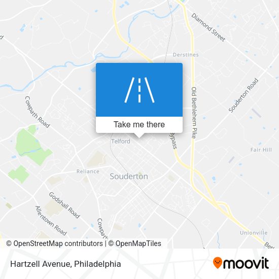Hartzell Avenue map
