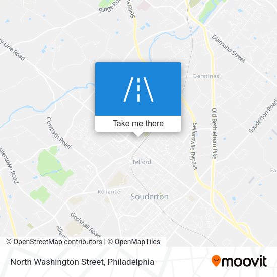 Mapa de North Washington Street