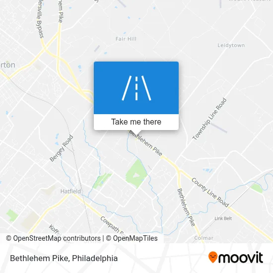 Bethlehem Pike map