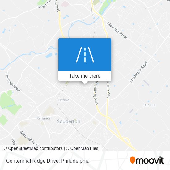 Mapa de Centennial Ridge Drive