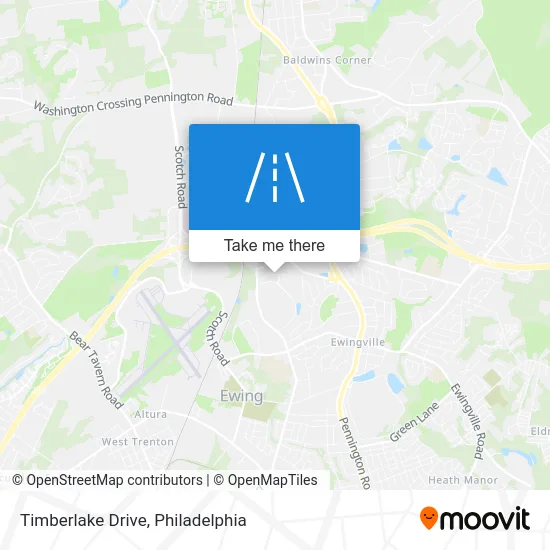 Timberlake Drive map