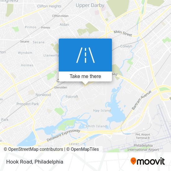 Mapa de Hook Road