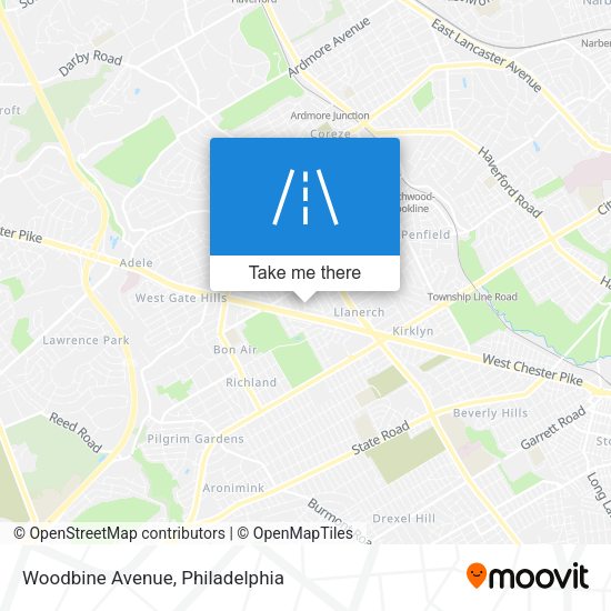 Woodbine Avenue map