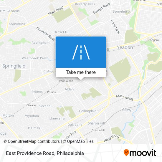 Mapa de East Providence Road