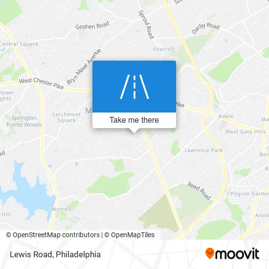 Lewis Road map
