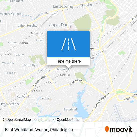 East Woodland Avenue map