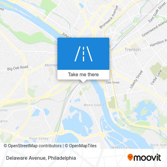 Mapa de Delaware Avenue