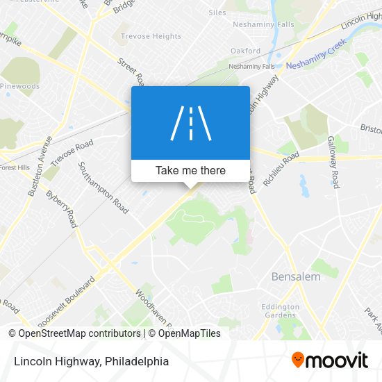 Mapa de Lincoln Highway