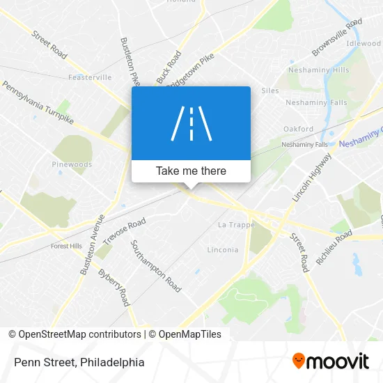 Penn Street map