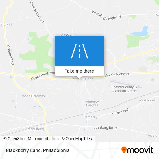 Blackberry Lane map