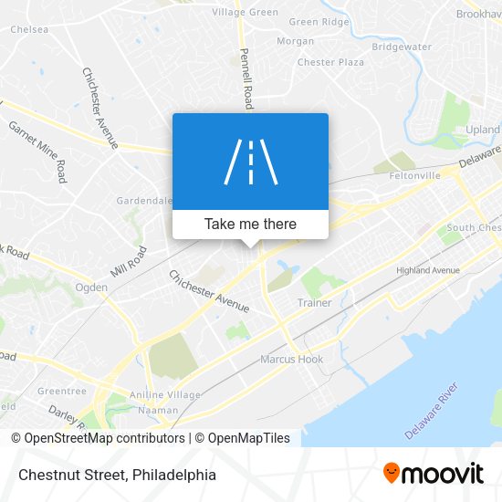 Chestnut Street map