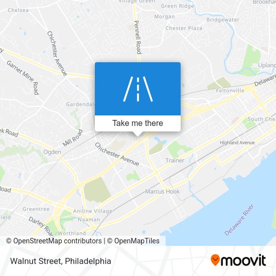 Mapa de Walnut Street