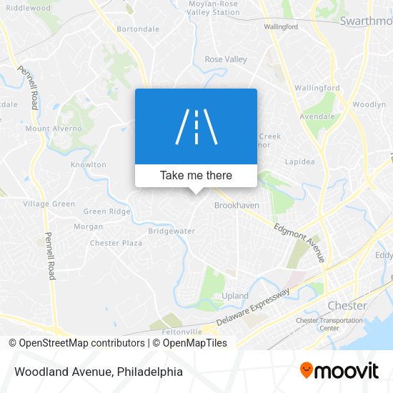 Mapa de Woodland Avenue