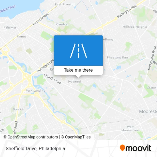 Sheffield Drive map