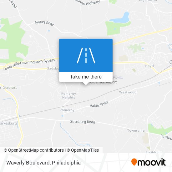 Waverly Boulevard map