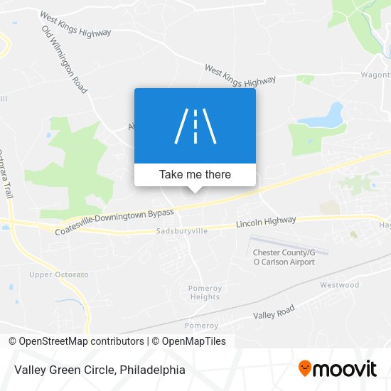 Valley Green Circle map