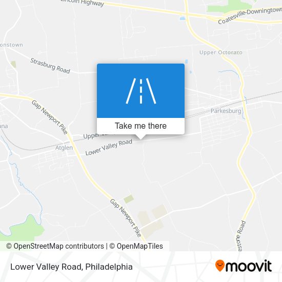 Lower Valley Road map
