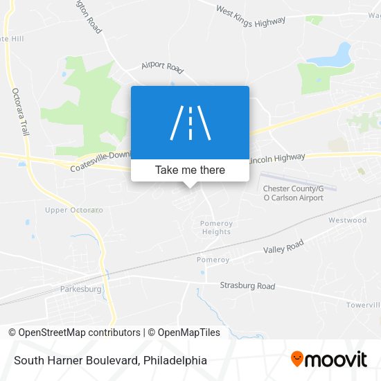 South Harner Boulevard map