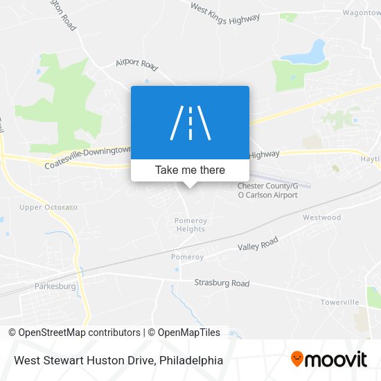 West Stewart Huston Drive map