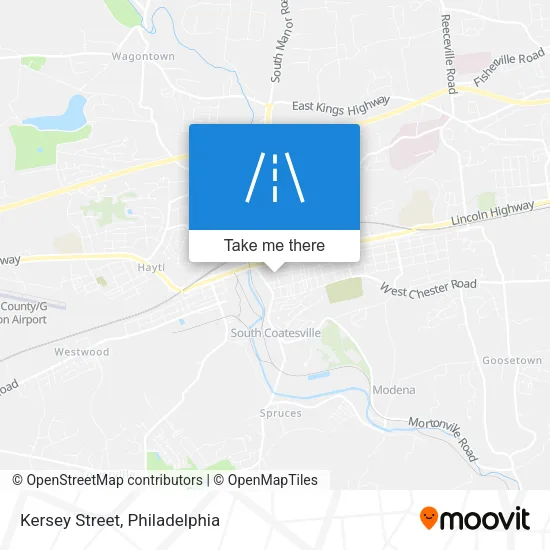 Kersey Street map