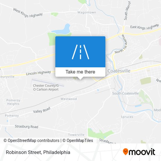 Mapa de Robinson Street