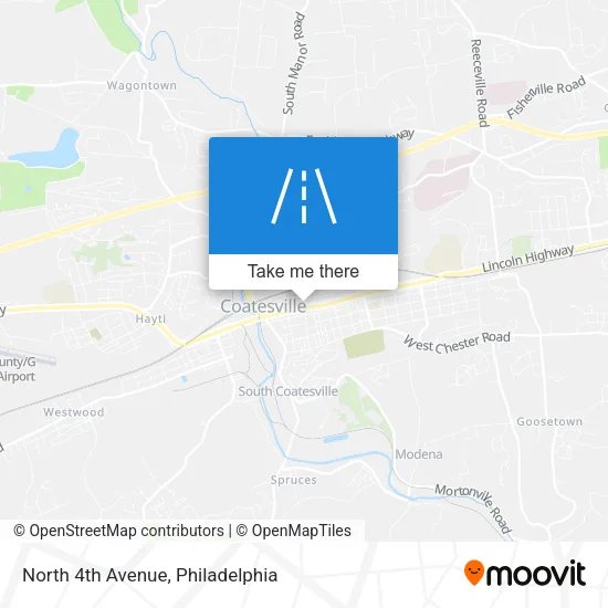 North 4th Avenue map